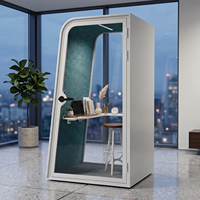 Cabine téléphonique acoustique insonorisée pour bureau, cabine modulaire silencieuse pour appels en open space