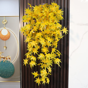Xin Rongxin Simulated Maple <b>Leaf</b> <b>Wall</b> Hanging Vine 30cm-100cm Plastic Artificial Plant <b>Decoration</b> For Wedding And Home - Product Image 1