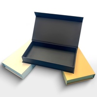 Boîtes cadeaux carrées en papier kraft style livre avec fermeture magnétique et dorure à chaud pour bougies et portefeuilles – Commandes personnalisées acceptées