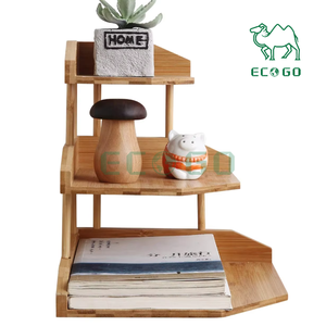 Estante de esquina de bambú, estante de despensa de cocina de 3 niveles, estante organizador de encimera, estante de exhibición - Product Image 2