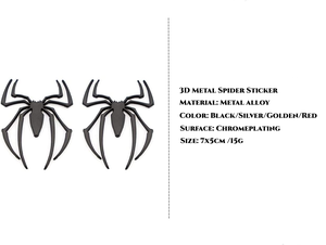 Emblèmes d'araignée 3D Logo métal araignée Badge autocollant Console de <span class=keywords><strong>jeu</strong></span> décalcomanie peau <span class=keywords><strong>Compatible</strong></span> avec XSX/PS5/<span class=keywords><strong>Steam</strong></span> <span class=keywords><strong>Deck</strong></span> accessoires - Product Image 4