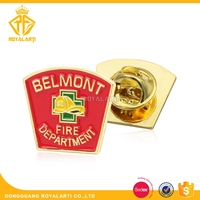 Épingle de revers de secours personnalisé à prix d'usine-plaqué or