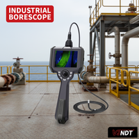 Endoscope flexible 6 mm à fluorescence UV, double source lumineuse, étanche IP67, pour la détection d'équipements de plateformes offshore