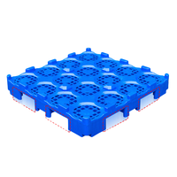 Palettes industrielles en plastique à simple face Zhiyuancheng, robustes et durables, pour 12, 16 ou 20 bouteilles de cinq gallons, entrée 4 directions