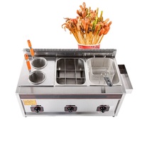 Meilleur prix Cuisinière à gaz tout-en-un avec friteuse, plaque chauffante et bouilloire pour pâtes, hamburgers, steaks