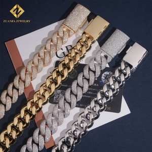 Chaîne cubaine en moissanite VVS, testeur de diamant, bijoux hip-hop, argent sterling 925, moissanite personnalisée avec certificat GRA - Product Image 5