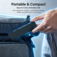 Hub USB-C d'extension périphérique pratique, répartiteur USB 3.0 à 4 ports, synchronisation de données fiable pour équipements informatiques domestiques et commerciaux