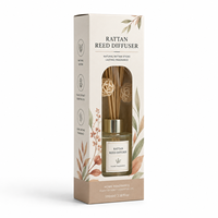 Boîte en carton SBB imprimée en quadrichromie, carton ivoire, pour emballage de diffuseur de parfum d'intérieur à bâtonnets en rotin, personnalisée, haute résistance