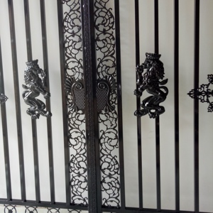 Wrought sắt cổng <span class=keywords><strong>Home</strong></span> Hot Bán sang trọng vườn chính cổng thiết kế vòm kim loại thiết kế mô hình của wrought sắt cửa - Product Image 5