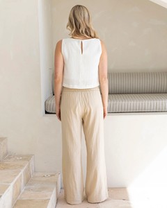 Culotte de maternité taille haute confortable et respirante en polyester/coton, extensible, pour femmes enceintes, décontractée pour le travail - Product Image 2