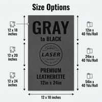Feuille de similicuir laserable gris-noir en gros, 12x24 pouces, panneau de similicuir bicolore gravable au laser pour patchs de chapeaux