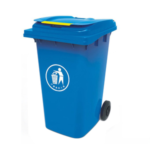 240 liter outdoor litter bin garbage bin plastic dustbin with wheel
