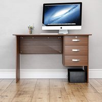 Bras bureau ordinateur coin bureau table avec chaise ensemble mobile haut de gamme luxe avec 3 tiroirs ordinateur bureau