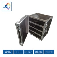 Flight case multifonctionnel avec tiroirs pour la production, étui de protection personnalisé pour événements