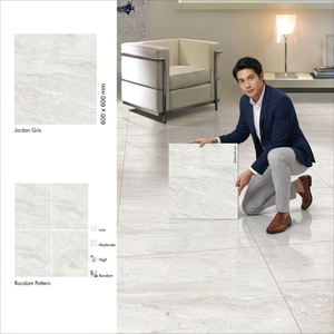 กระเบื้องพอร์ซเลน Irvin Light Marble Design ขนาด 600x600 มม. รุ่น Rectified GVT ผิวขัดเงา สีงาช้าง คอลเลคชั่นพื้นปู - Product Image 6