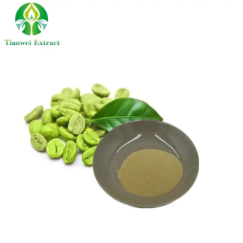 उच्च गुणवत्ता वाली ग्रीन कॉफ़ी बीन एक्सट्रेक्ट पाउडर 50% क्लोरोजेनिक एसिड