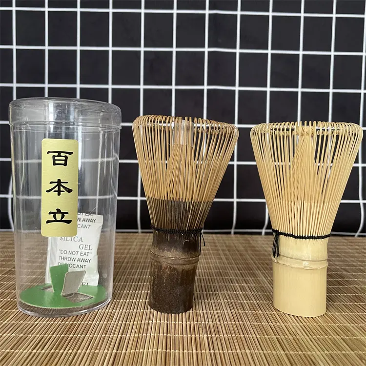 Organic Bamboo matcha stirrer set for eco-friendly Japanese tea rituals