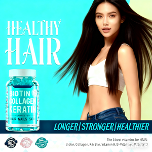OEM/ODM Gommes de croissance des cheveux à la biotine-Supplément végétalien 3 en 1 pour des cheveux, une peau et des ongles <span class=keywords><strong>plus</strong></span> <span class=keywords><strong>forts</strong></span> - Product Image 3