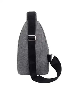 Custom Logo Earphone Hole <b>Waterproof</b> Sport Shoulder Sling Crossbody Men Chest <b>Pack</b> Bag Men Sling Bag Free Sample - Product Image 3