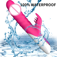 Vibrador de Conejo de Doble Cabeza con 10 Frecuencias y Alimentación USB, Simulación de Punto G Variable, Juguete Sexual para Adultos, Masajeador Sexual Femenino