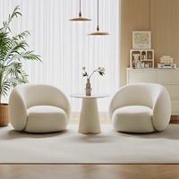 Fauteuil Individuel de Luxe pour Décoration Intérieure, Petits Appartements, Salon d'Accueil et de Beauté, Matériau Tissu