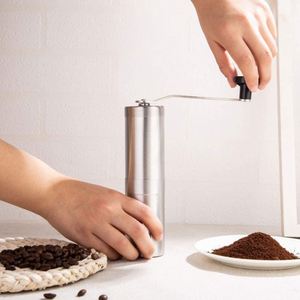 เครื่องบดกาแฟแบบพกพา สแตนเลสสตีล ใช้มือหมุน ใบมีดเซรามิก สำหรับใช้ในบ้าน รถยนต์ โรงแรม พร้อมตัวเลือกแหล่งพลังงานไฟฟ้าแบบ USB - Product Image 3