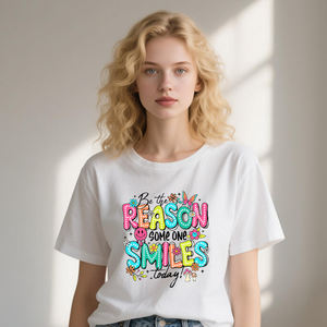 Stiker pola huruf berwarna desain Transfer panas tekan Hongcai Kertas vinil Transfer panas Untuk kaus/topi/tas - Product Image 5