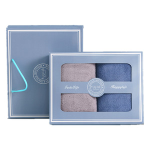 Coral Fleece Bath Towel Set Gift Box 300gsm Customizable With Logo For Birthday Favor - Product Image 3