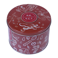 Conteneurs personnalisés de boîte en fer blanc de métal petites boîtes en métal personnalisées pour le stockage de casse-croûte de biscuits au beurre danois