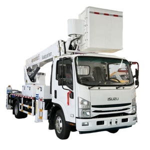 Plataforma de Trabajo Aéreo Aislada Isuzu de 18m <span class=keywords><strong>para</strong></span> Reparación de Cables Eléctricos, Grúa Montada en <span class=keywords><strong>Camión</strong></span>, <span class=keywords><strong>Camión</strong></span> con Cesta Elevadora - Product Image 1