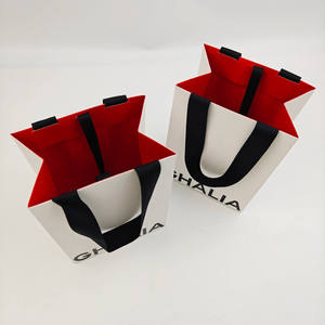 Customized UV Logo Luxury Recyclable Paper Shopping <b>Bags</b> <b>Gift</b> Packaging Ideal for Small Business - Product Image 5