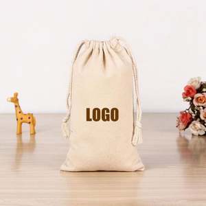 Petits ornements créatifs, pochette en coton, sac en tissu, cordon de serrage, poignée, fabricants écologiques, sacs en coton personnalisés, cadeaux, bijoux - Product Image 5