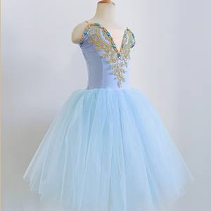 Tutù Romantico Professionale Lungo in Tulle Abito da Balletto per Donne e Ragazze, Vestito da <span class=keywords><strong>Ballerina</strong></span> per Feste e Costumi da Danza Classica per Bambini - Product Image 2