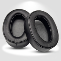 Coussinets d'oreille en cuir protéiné de remplacement pour casque Sony MDR-100ABN WH-H900N, coussinets d'oreille en mousse à mémoire de forme souple