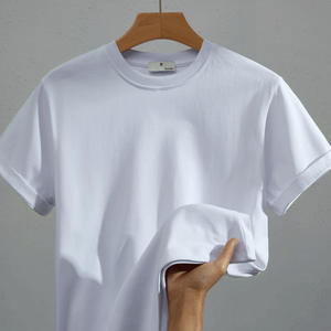เสื้อยืดผ้าฝ้ายเปล่าสำหรับผู้ชายเสื้อยืดพิมพ์ลายโอเวอร์ไซส์แบบกำหนดเอง - Product Image 6