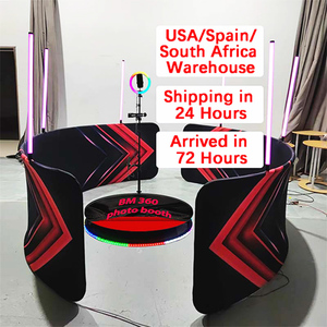 RGB LED Ring Lights Compatible Smartphones iPad Camera SLR Selfie Machine Video Booth 360 Photo Kiosk for Parties Party Supplies - Product Image 4