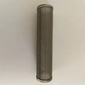 304 316 stainless steel 20 mesh tube filter/metal woven wire mesh 200 300 500 micron round filter tube/cylinder/pipe