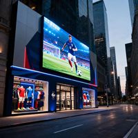 Layar LED P3.9 3.9mm untuk Video Wall Luar Ruangan, Toko Khusus Tim Sepak Bola Prancis, Perlengkapan Pertandingan Sepak Bola, TV 229 inci
