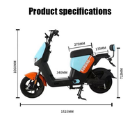 Vélo Électrique Urbain de Haute Qualité, Vélo Électrique Chinois à Vendre en Brésil, Moteur Brushless 500W, Écran LCD, Cadre en Acier Léger