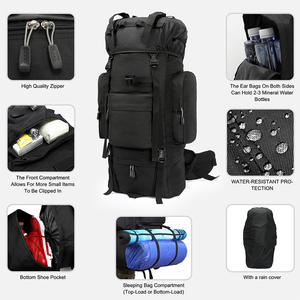 <span class=keywords><strong>Mochila</strong></span> Táctica Impermeable, Material Oxford Resistente, Forro <span class=keywords><strong>de</strong></span> Poliéster, Cierre <span class=keywords><strong>de</strong></span> Cremallera, <span class=keywords><strong>Mochila</strong></span> Moderna para Senderismo, Escuela y Uso Diario - Product Image 6