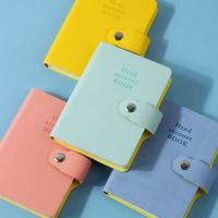 Maßgefertigtes A6/A7 Druckknopf-Taschennotizbuch, Kunstleder-Einband Tragbares Studententagebuch, Perfekt Gebundenes Mini-Journal