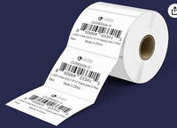 Étiquettes de codes-barres thermiques directes amovibles perforées de 1x3 pouces, sans BPA, imperméables et écologiques pour l'expédition