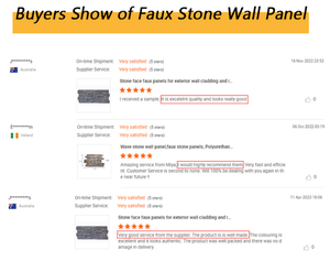 Faux đá Bảng điều chỉnh chất lượng tốt Polyurethane nấm mặt PU Faux đá gạch bên ngoài tấm Tường nhân tạo Trọng lượng nhẹ gạch Nội Thất Tường đá - Product Image 3