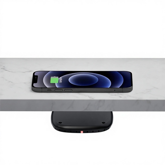 Hidden Wireless Charger for Mobile Phone 30mm Air Gap Support 10W Temperature Protection Model