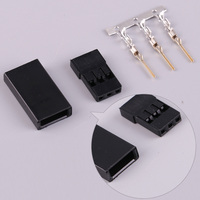 Mayatech 10 Kits de Connecteurs Servo DIY 3 Broches Mâle et Femelle Plaqués Or Type JR pour Avion RC, Multirotor, Quadricoptère, Composite