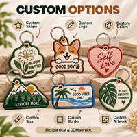Breloque de sac en métal brodée personnalisée avec logo, motif animal mignon, fabrication OEM directe pour cadeaux d'entreprise