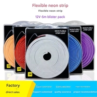 Bande lumineuse néon flexible en silicone Tuya WiFi, étanche IP65, effet eau courante, pour créer une ambiance lumineuse – En stock