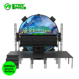 Dome Cinema 9D 12D 7D 5D Dome Screen Flying Theater Simulador de vuelo de realidad virtual 360 Rotary Cinema Dome Equipo inmersivo - Product Image 3