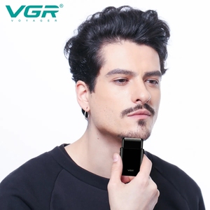 Rasoio <span class=keywords><strong>Elettrico</strong></span> Mini Portatile Ricaricabile Senza Fili a Lama Singola V-390 Progettato per la <span class=keywords><strong>Barba</strong></span> da Uomo - Product Image 3