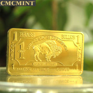 ทองเหลืองแท้ 1 ออนซ์ 999 บริสุทธิ์ แท่งทองรูปควายบัฟฟาโล B51 - Product Image 2